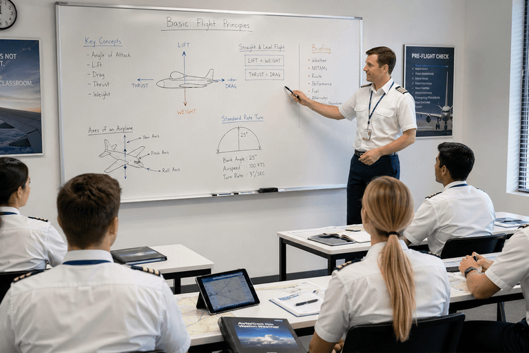 Що очікувати від перших занять в авіашколі?